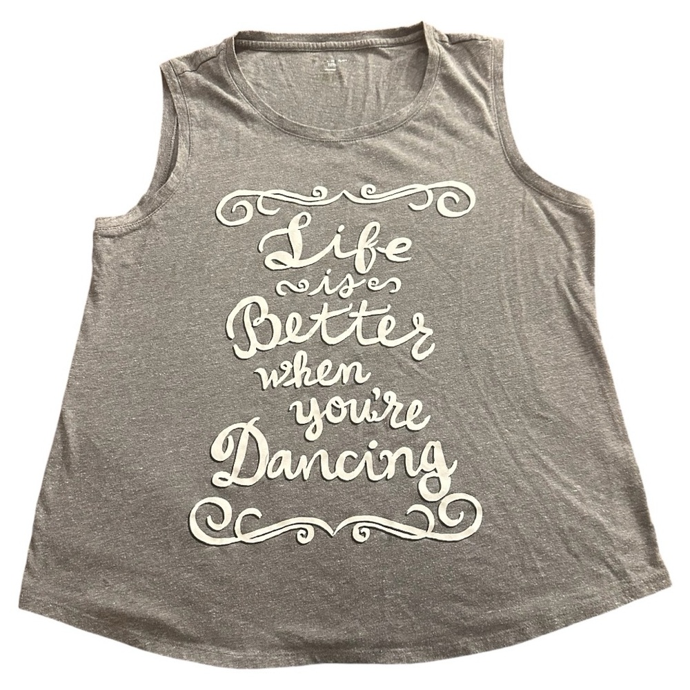Tek Gear  gray XL women yoga Tshirt